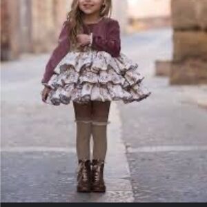 Meriche Brown Floral dress size 12M